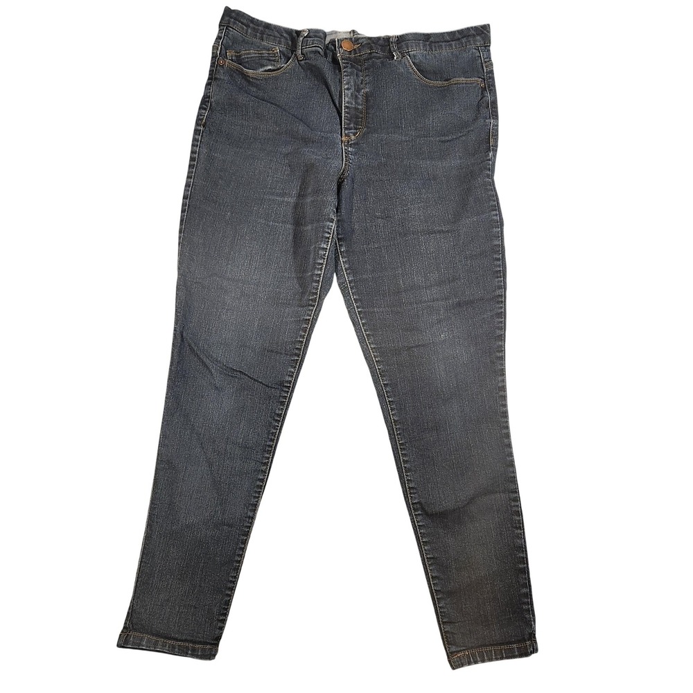 Vintage Y2K Democracy Jeans Womens 10 Blue Dark Wash Ab Technology Skinny